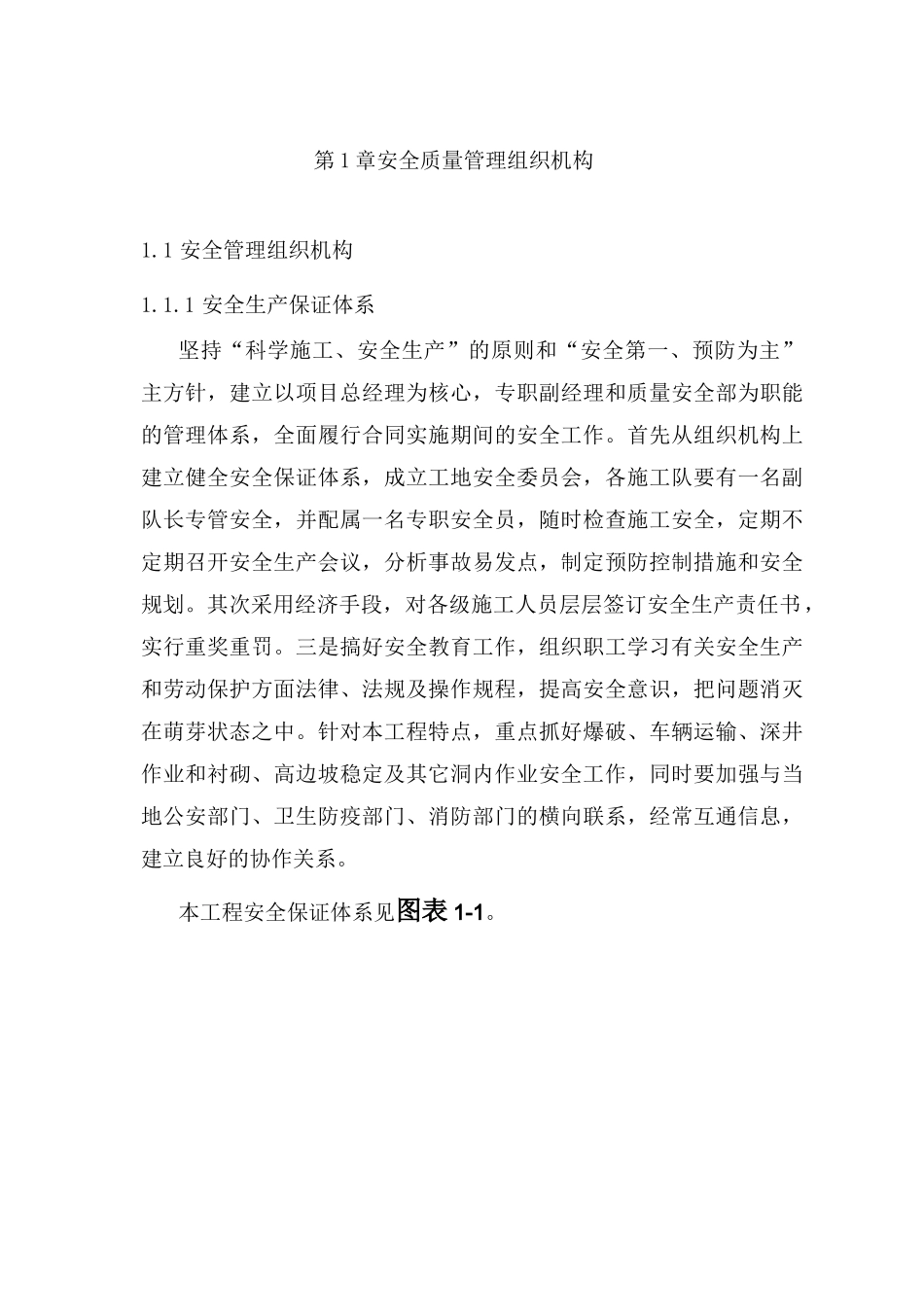 安全质量管理组织机构_第1页