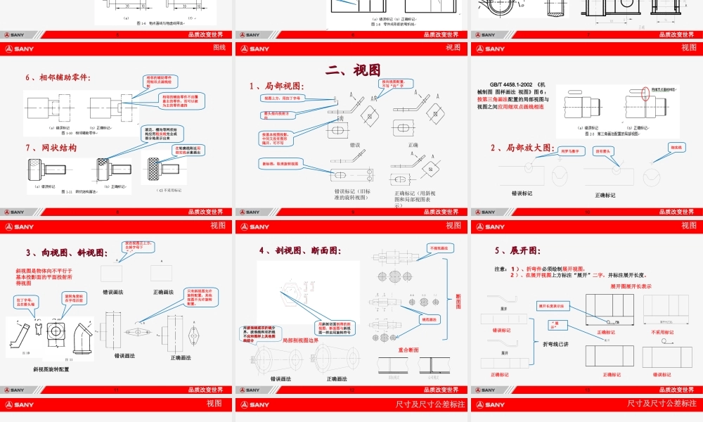 机械制图常见错误培训(三一重工)