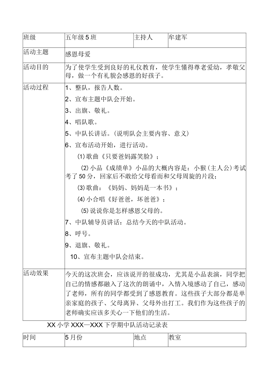 期中队活动记录表_第3页