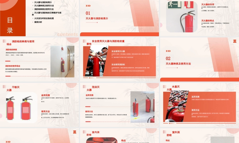 灭火器及消防栓使用方法