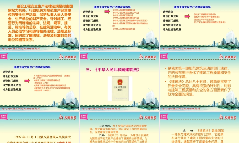 安全生产法律法规(建筑)