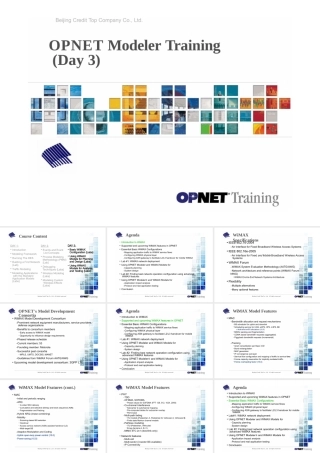 opnet讲座 Modeler_Day3_wimax 原版完整课件