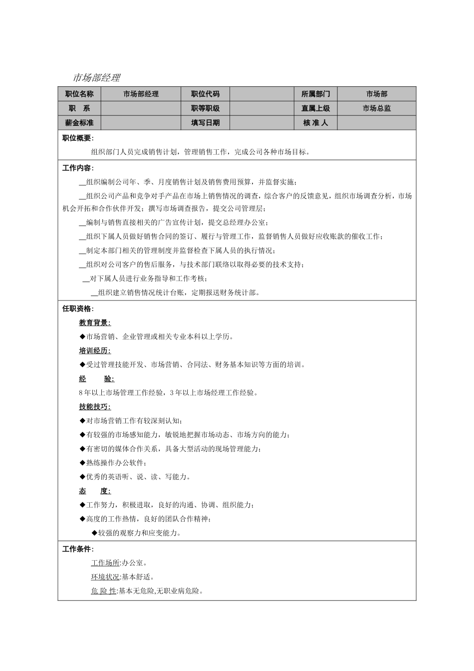 市场部经理完整_第1页