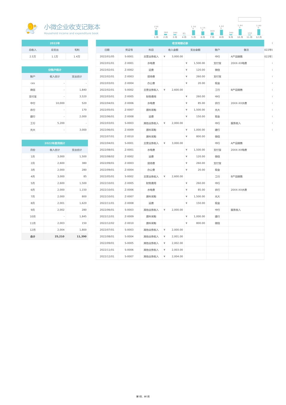 小微企业简易收支记账本_第1页