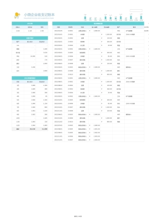 小微企业简易收支记账本