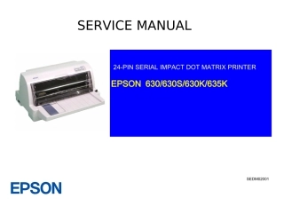 爱普生LQ630_630K_630S_635K针式打印机维修手册（英文原版）