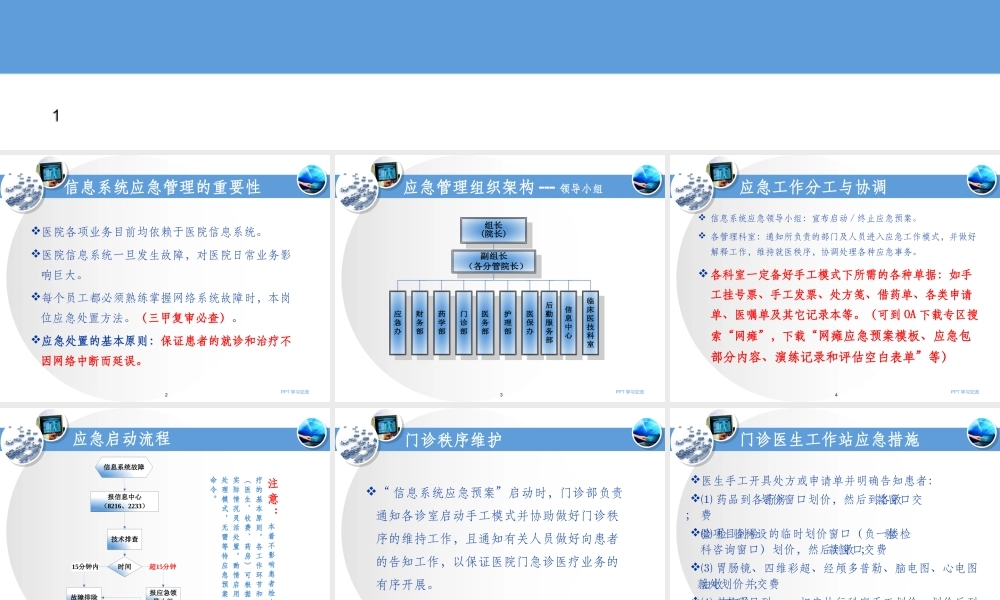 信息系统应急培训课件