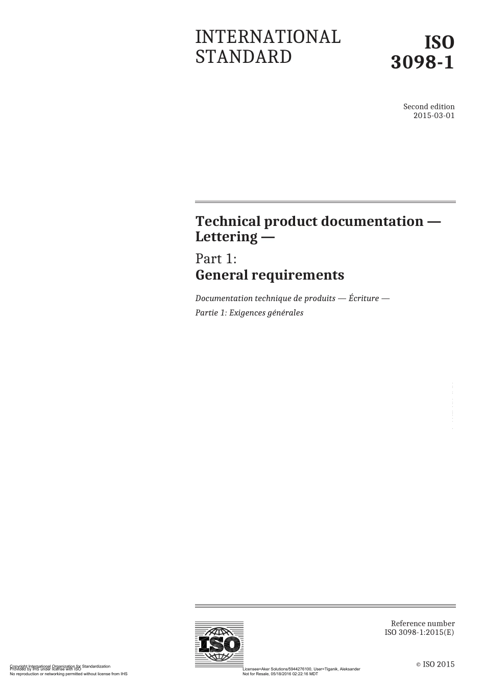 ISO 3098-1-2015原版完整文件_第1页