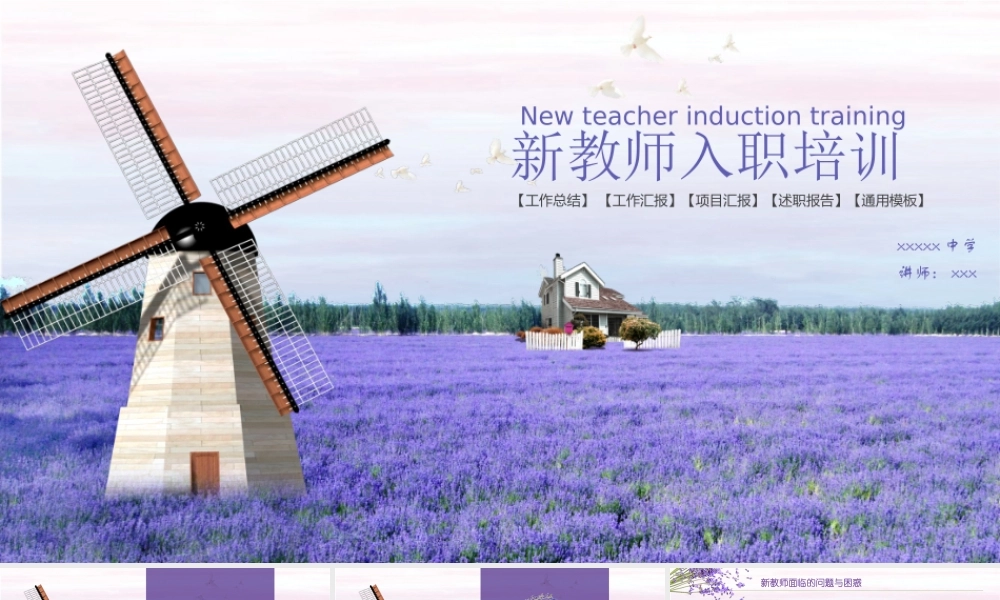 教师入职培训模板