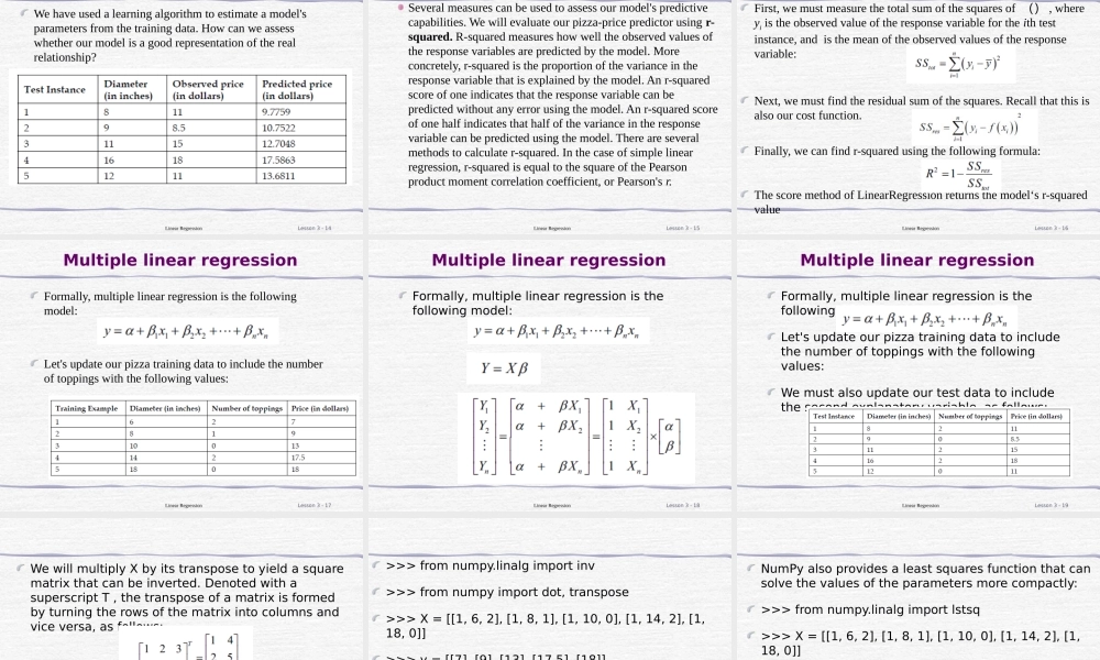 FAFU机器学习03-2 Linear Regression课件