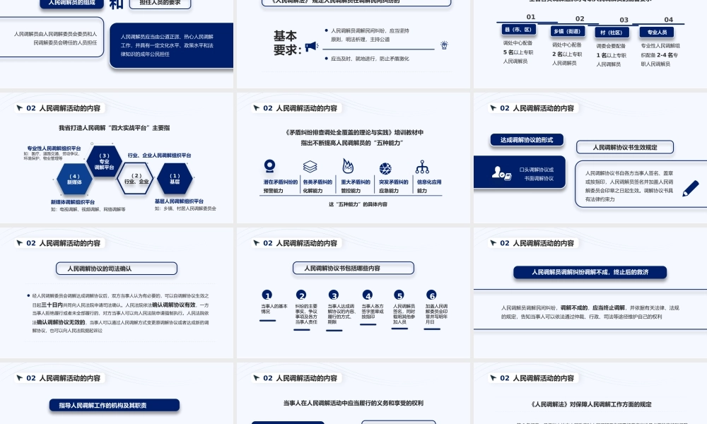 2023年基础培训课堂——人民调解培训