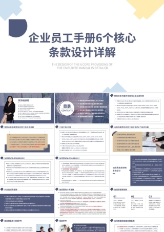 企业员工手册6个核心条款设计详解