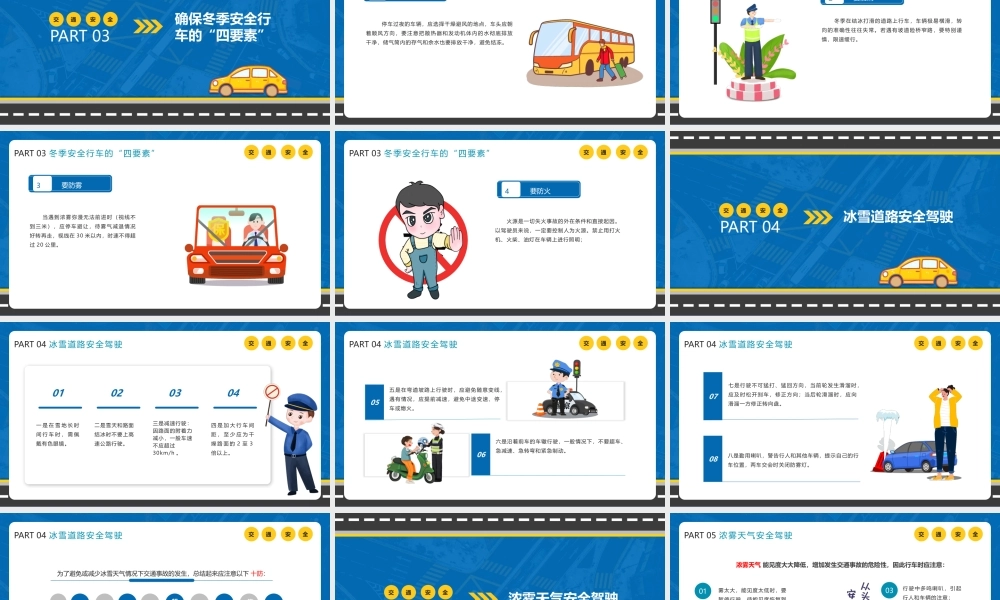 冬季行车安全教育课件