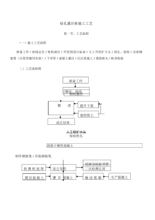 钻孔灌注桩施工工艺