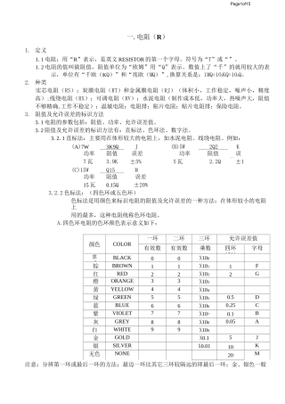 电子元件识别