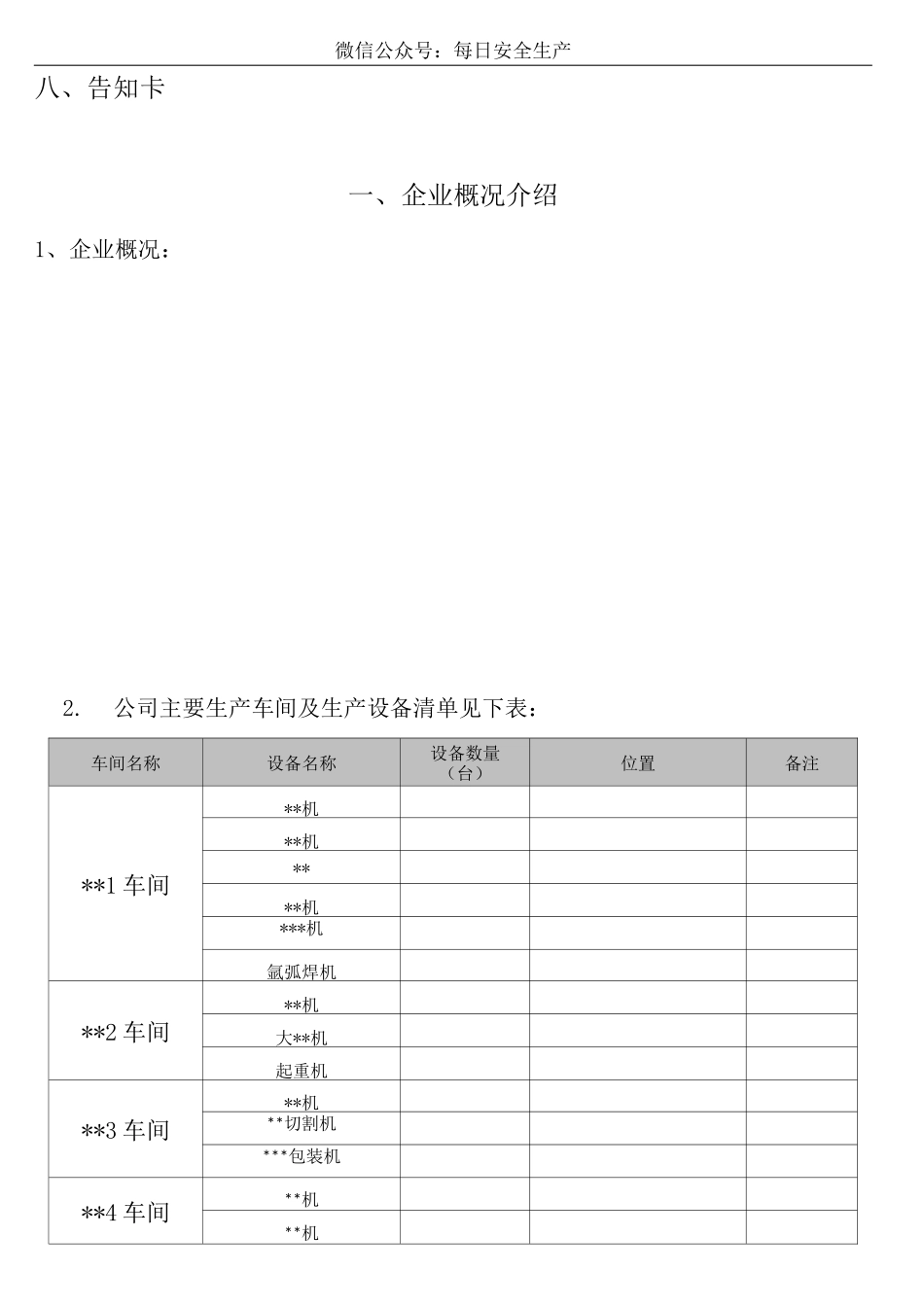 企业双重预防机制建设模板,精华版_第3页