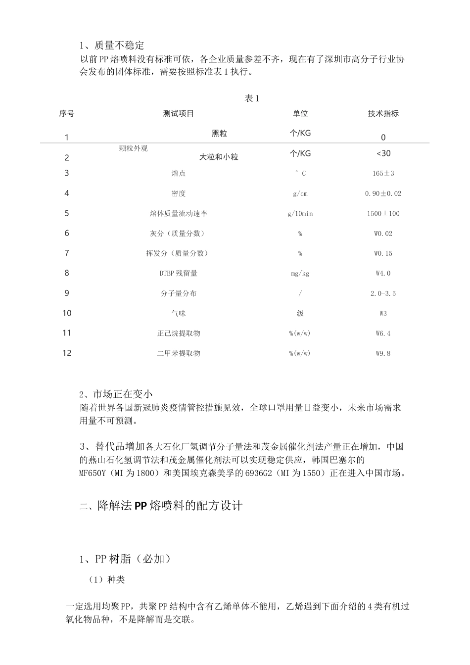 配方设计：过氧化物降解法PP熔喷料,添加过氧化物、成核剂、抗氧剂、润滑剂、增韧剂_第2页