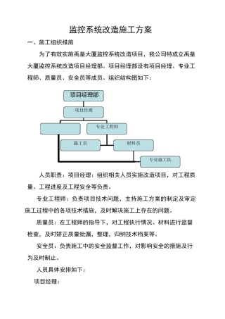 监控改造施工方案