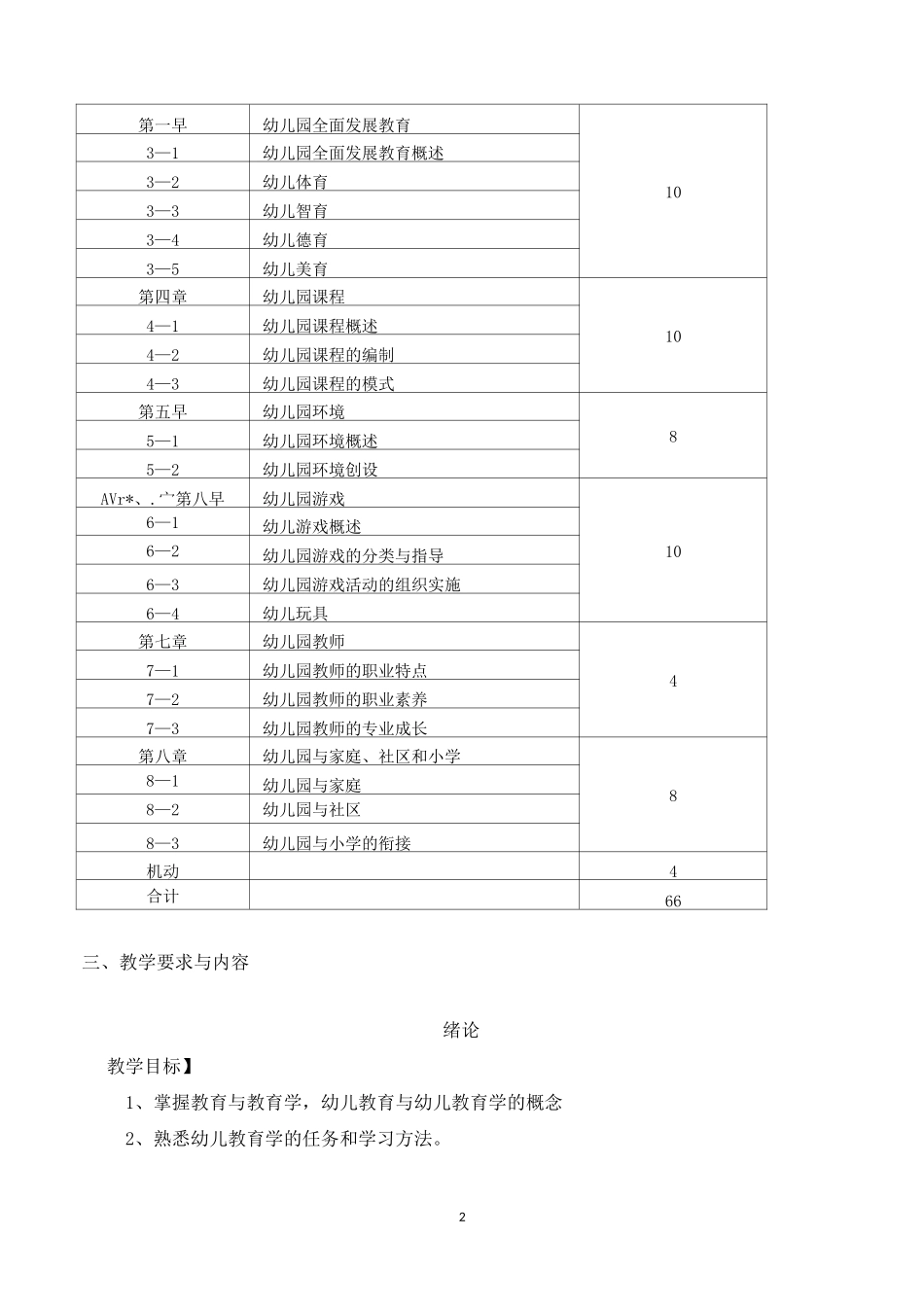 幼儿教育学基础大纲_第2页