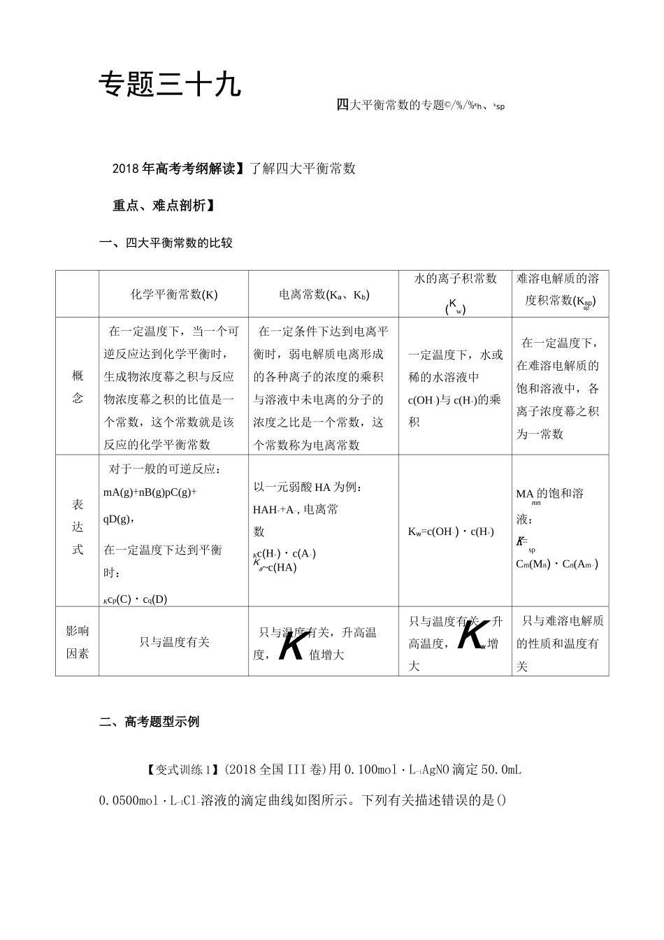 四大平衡常数_第1页