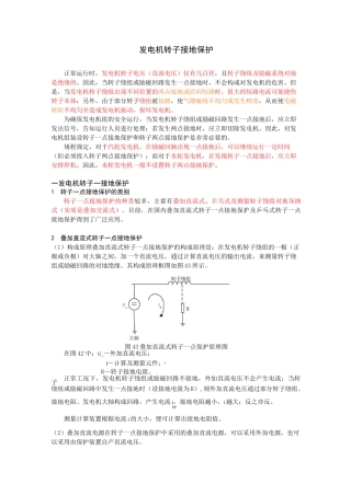 发电机转子接地保护(DOC)