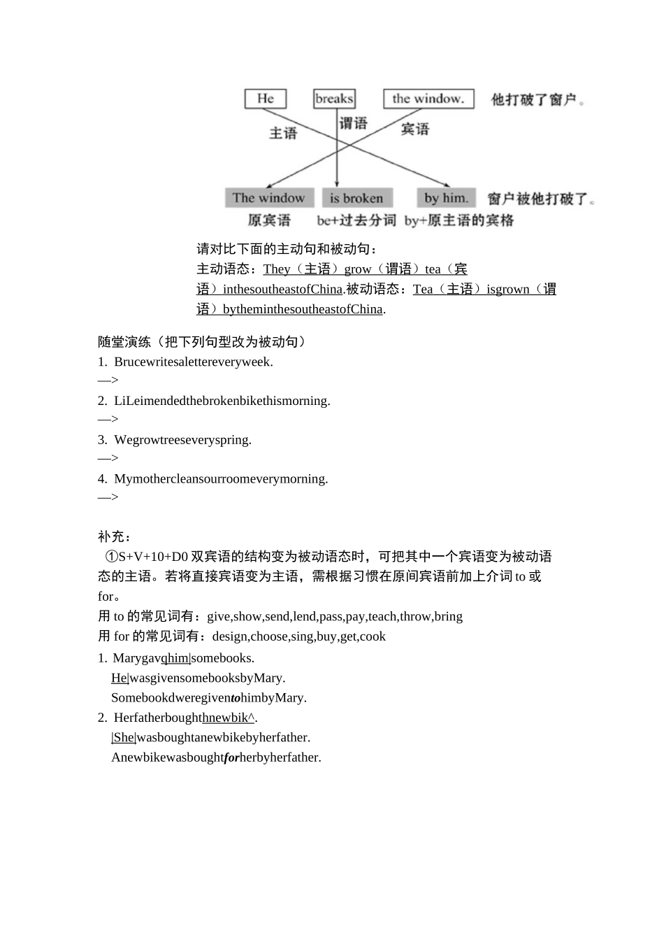 初中英语被动语态讲解_第2页
