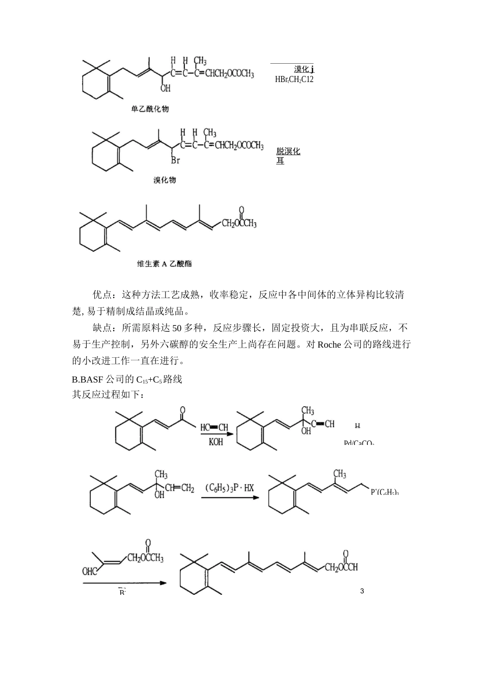 维生素及吡啶下游产品合成路线_第3页