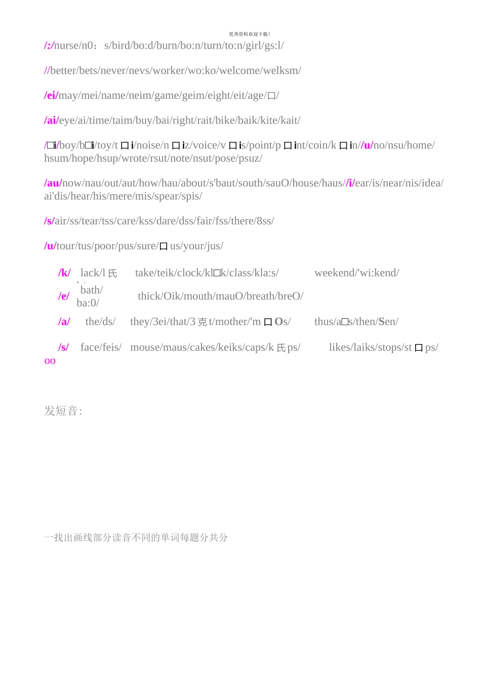 小升初英语语音专题_第2页