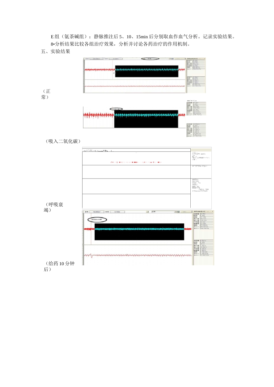 第五组呼吸调节、呼吸功能不全实验(呼衰实验)_第2页