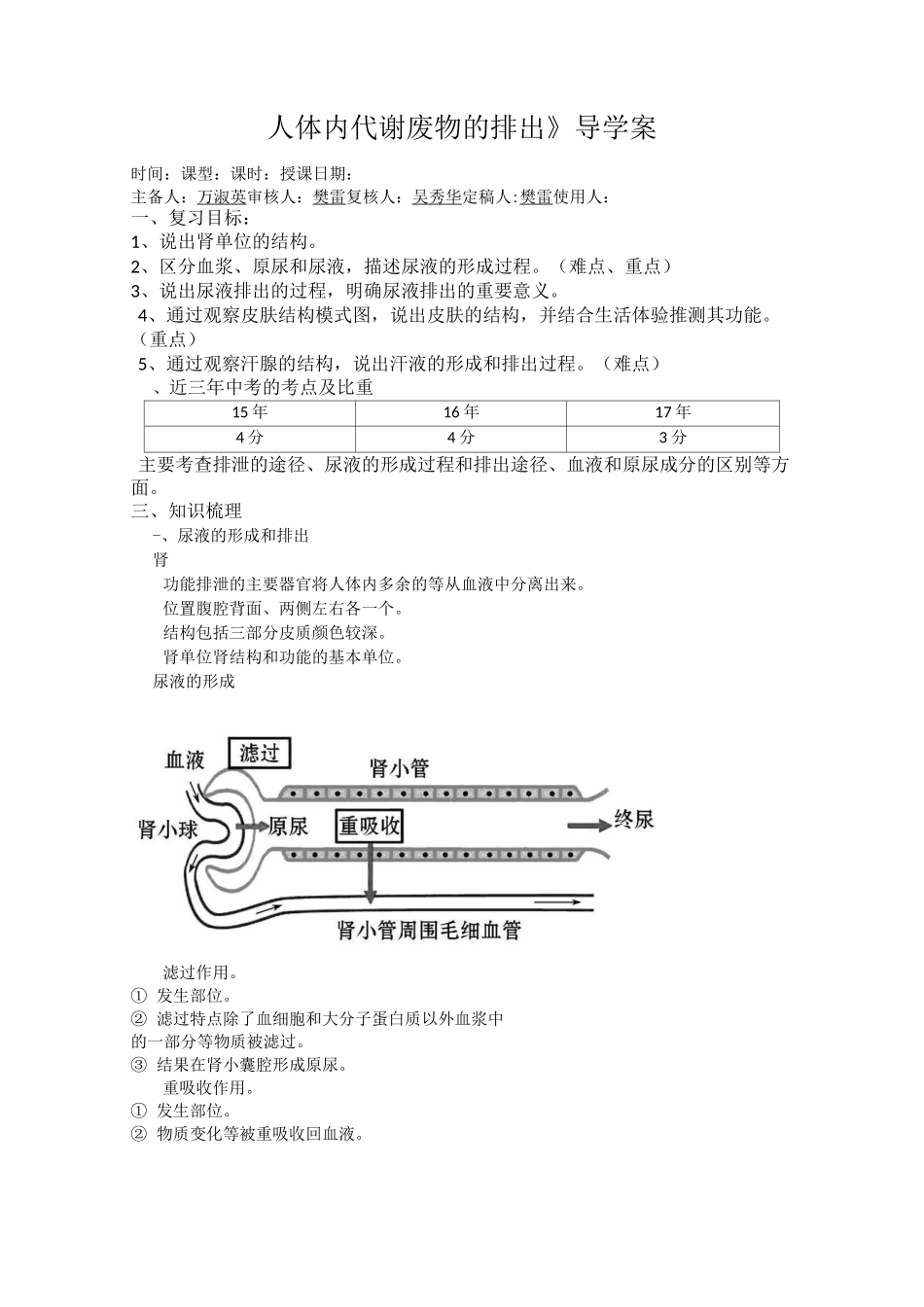 人体内代谢废物的排出_第1页