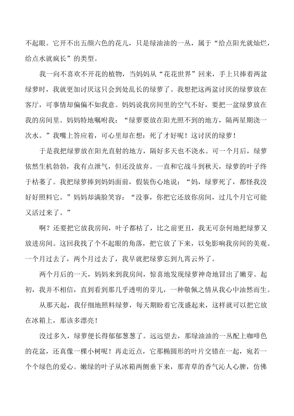 我的心爱之物五年级作文_第2页