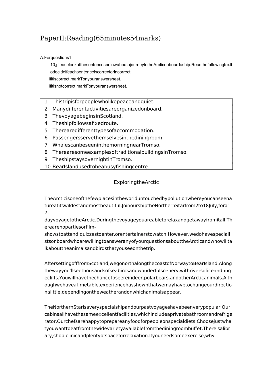 国际高中入学考试模拟试卷英语_第2页