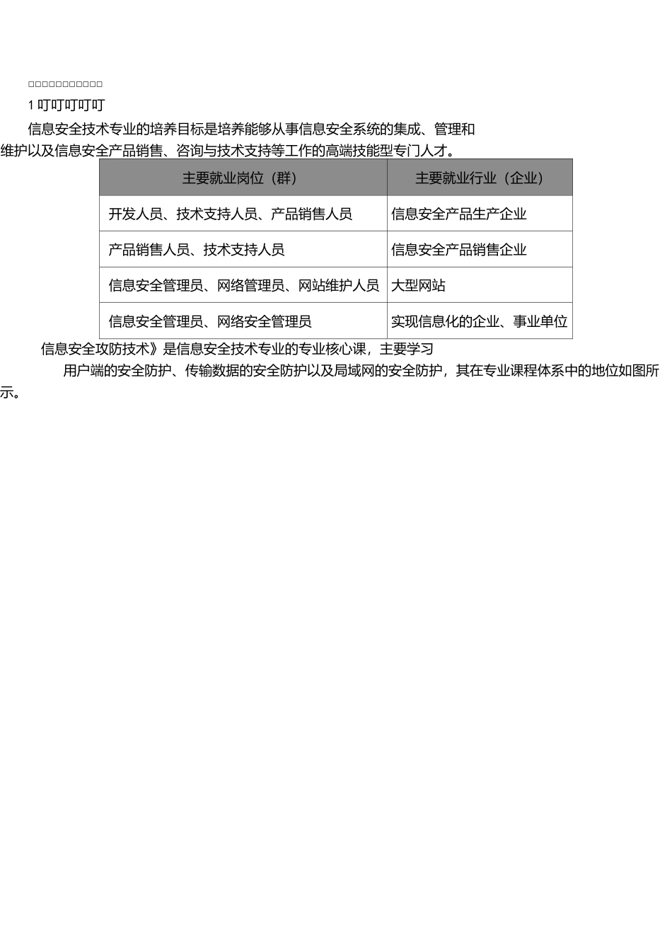 信息安全攻防技术-课程标准-新_第2页