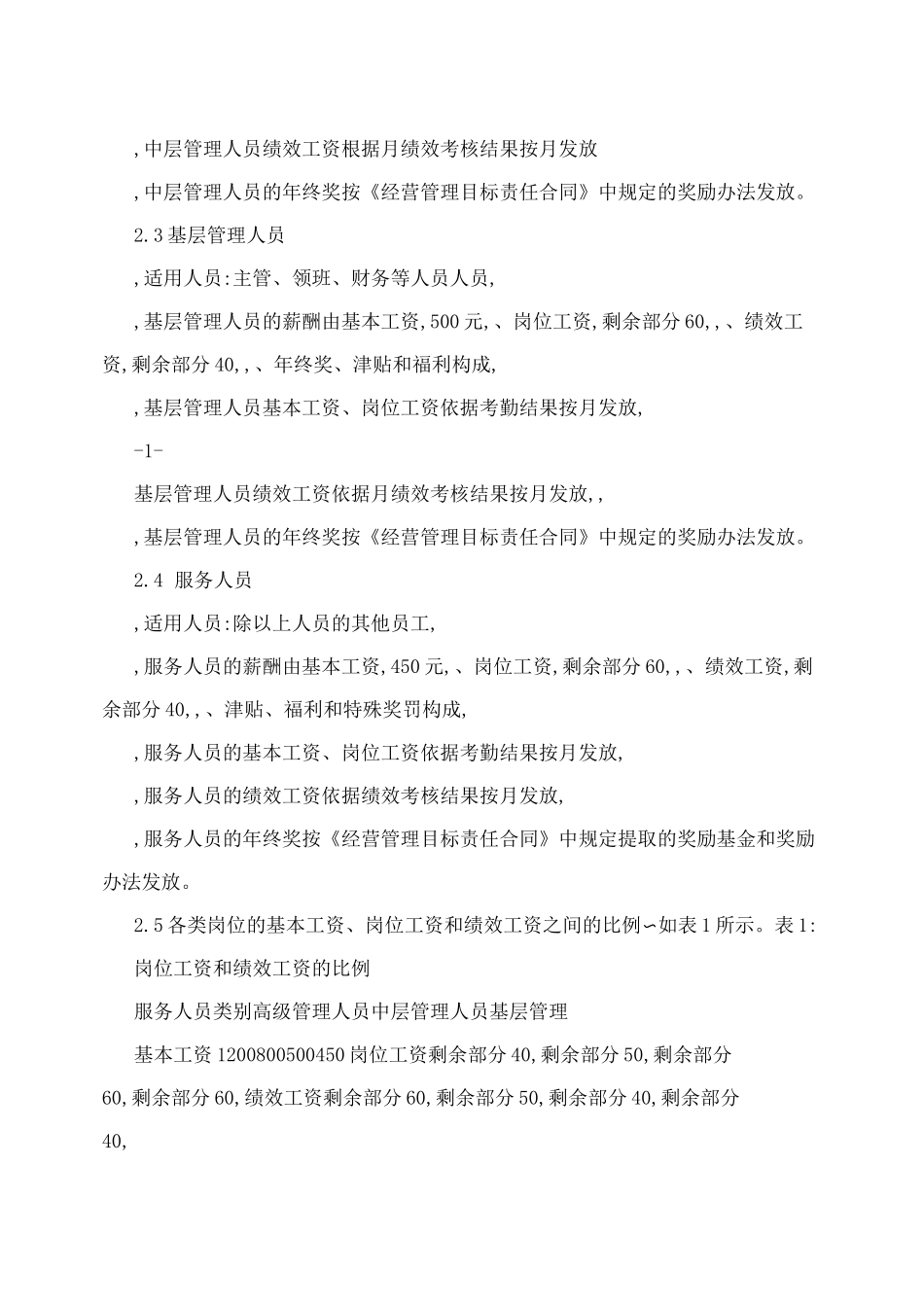 酒店薪酬管理制度(草案)_第2页