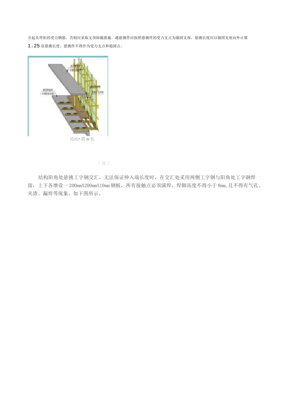 悬挑脚手架悬挑方式及其要求_第2页