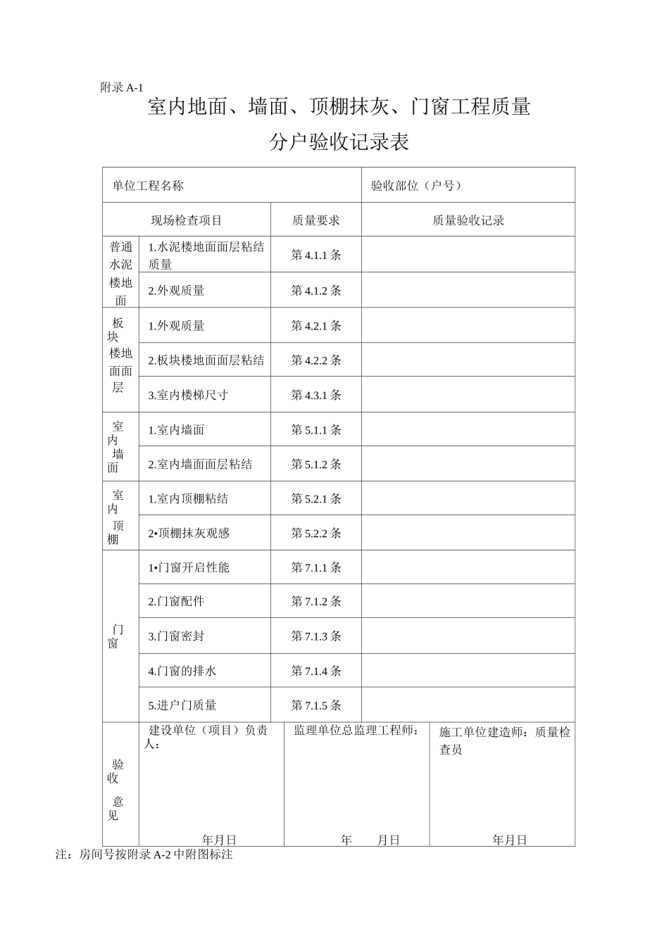 分户验收表格_第1页