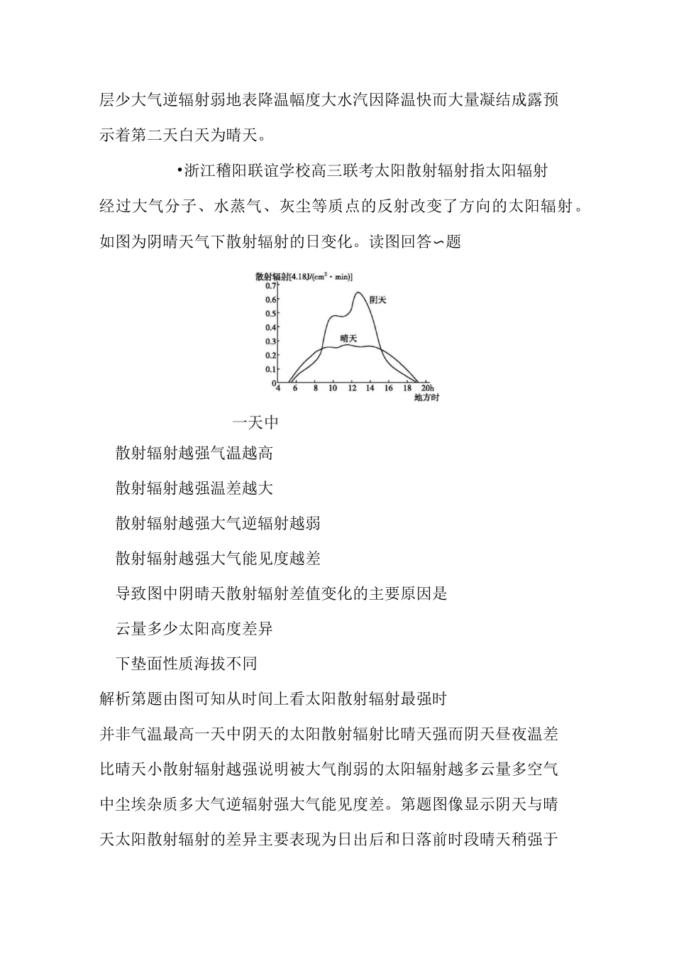 小专题6 大气的受热过程_第3页