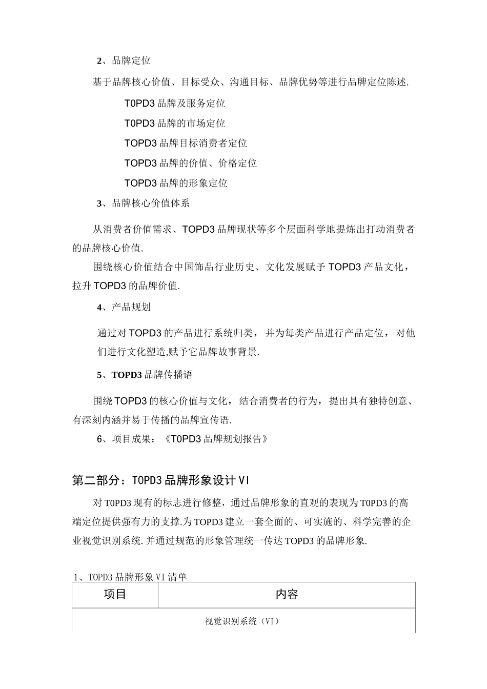 某公司品牌策划项目合作清单及报价_第3页