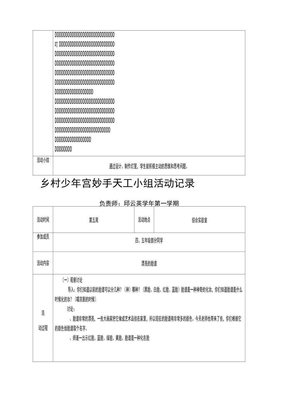 少年宫手工小组活动记录_第3页