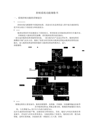 控制系统功能规格书