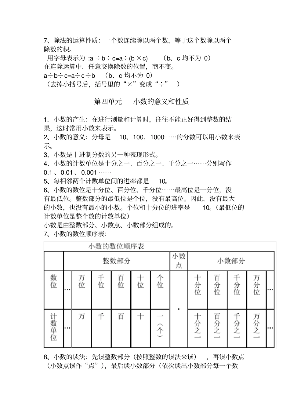 四年级下册数学知识点整理归纳_第3页