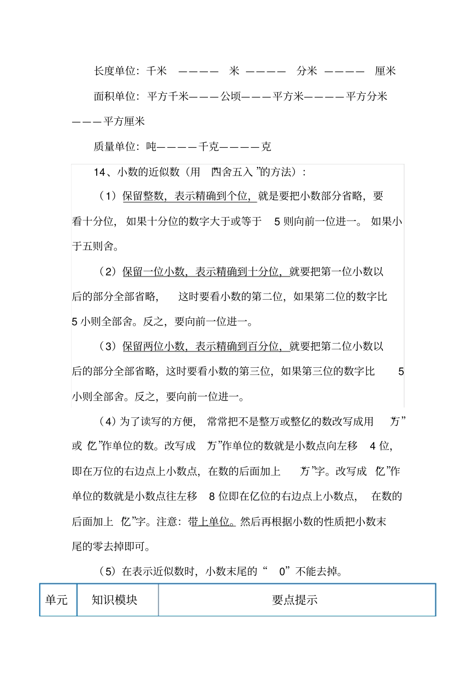 四年级小数的认识知识点_第3页