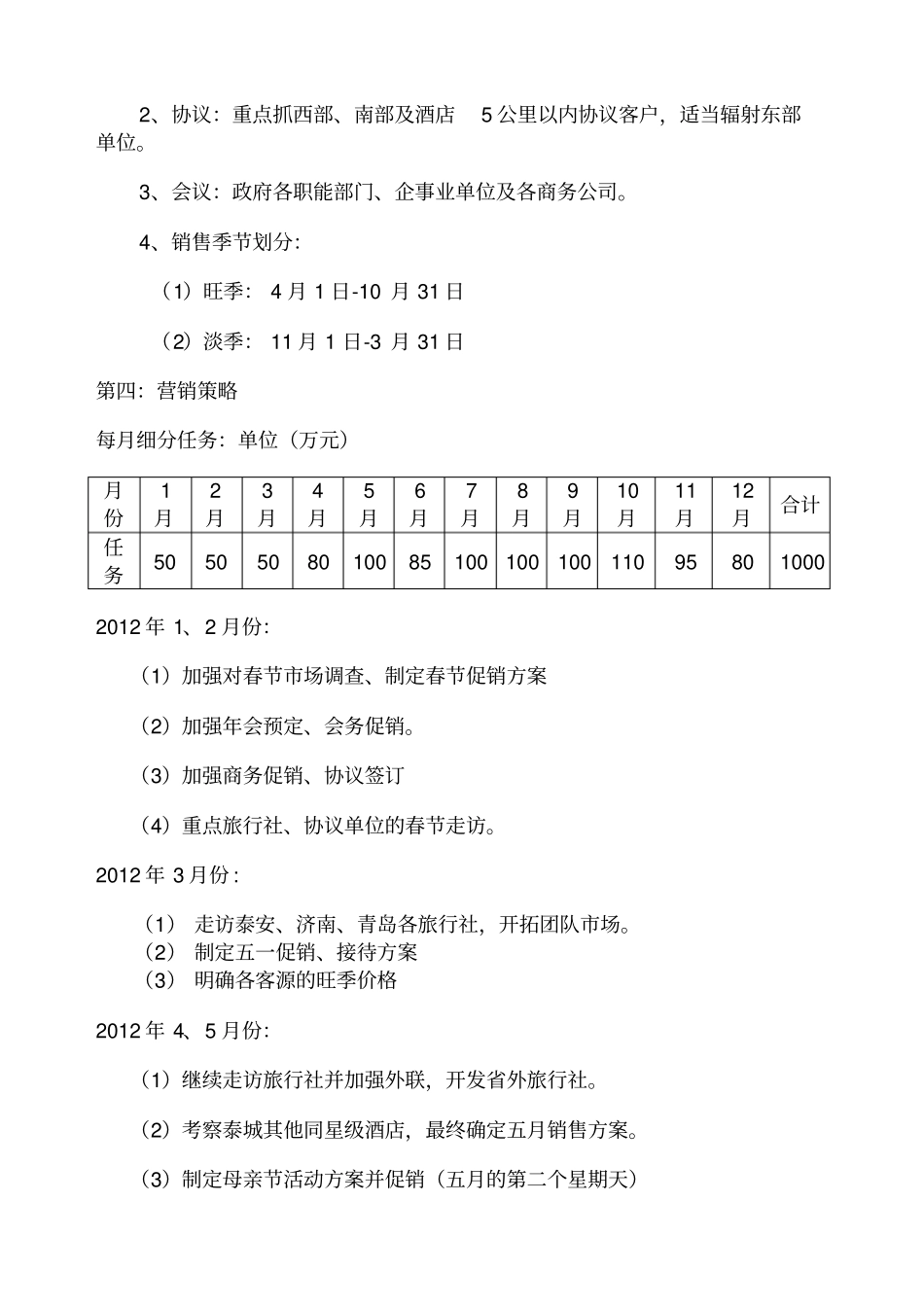 四星级酒店营销方案_第2页