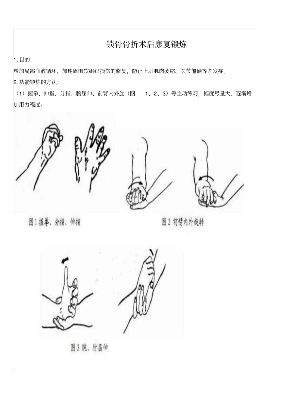 四肢骨折功能锻炼_第1页