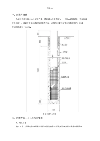 回灌井技术方案