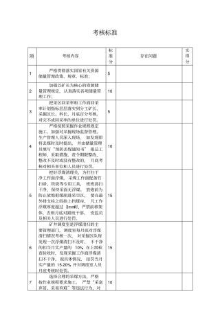 回采率考核标准