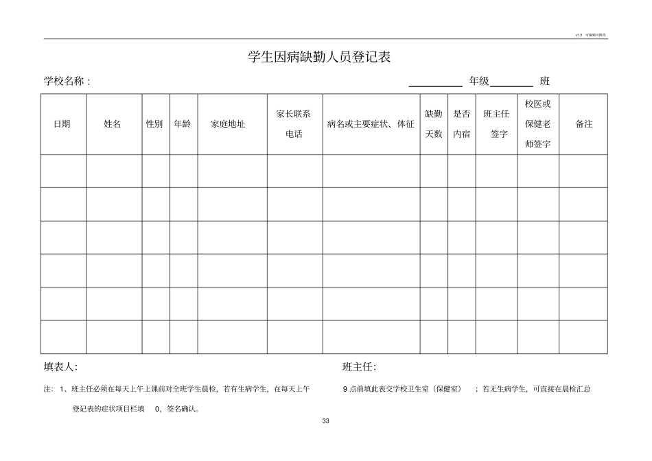 因病缺勤病因追查与登记制度样本11985_第3页