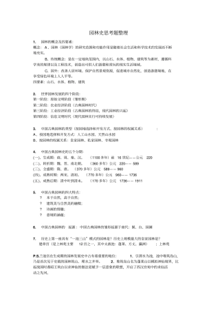 园林史复习资料讲解
