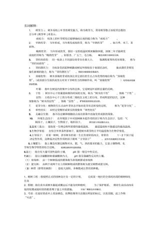 园林树木栽培学作业重点