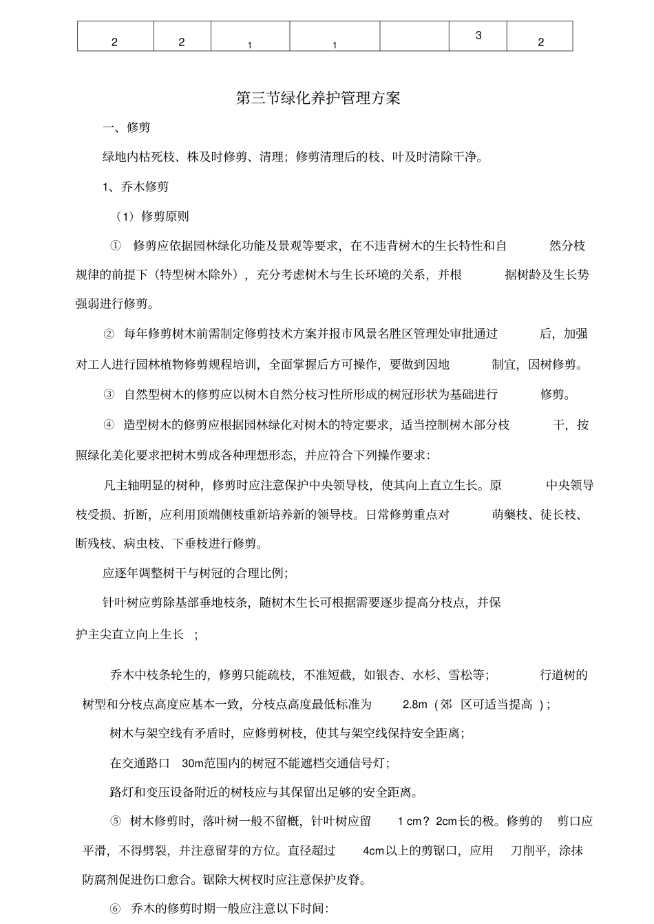 园林绿化养护服务方案_第2页
